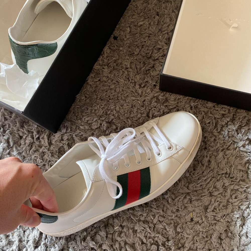 Gucci white shoes